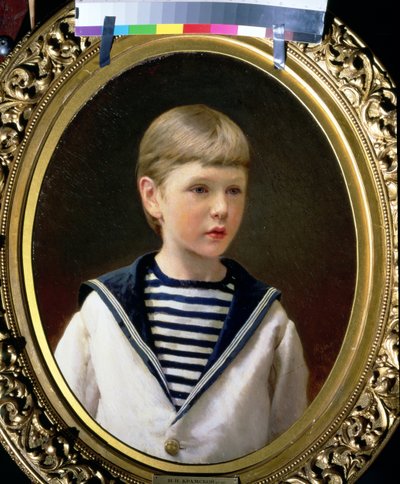 Portrait of a Boy, Possibly Prince Anatoly Levin by Ivan Nikolaevich Kramskoy